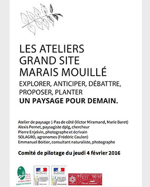 Diaporama du Comité de pilotage Ateliers paysage Grand Site marais mouillé 4 février 2016