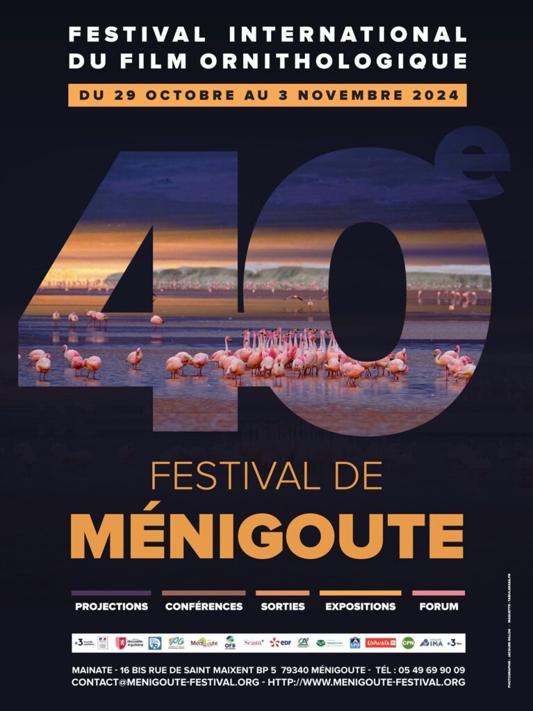 Affiche du Festival international ornithologique de Ménigoue - 2024 - e40e edition