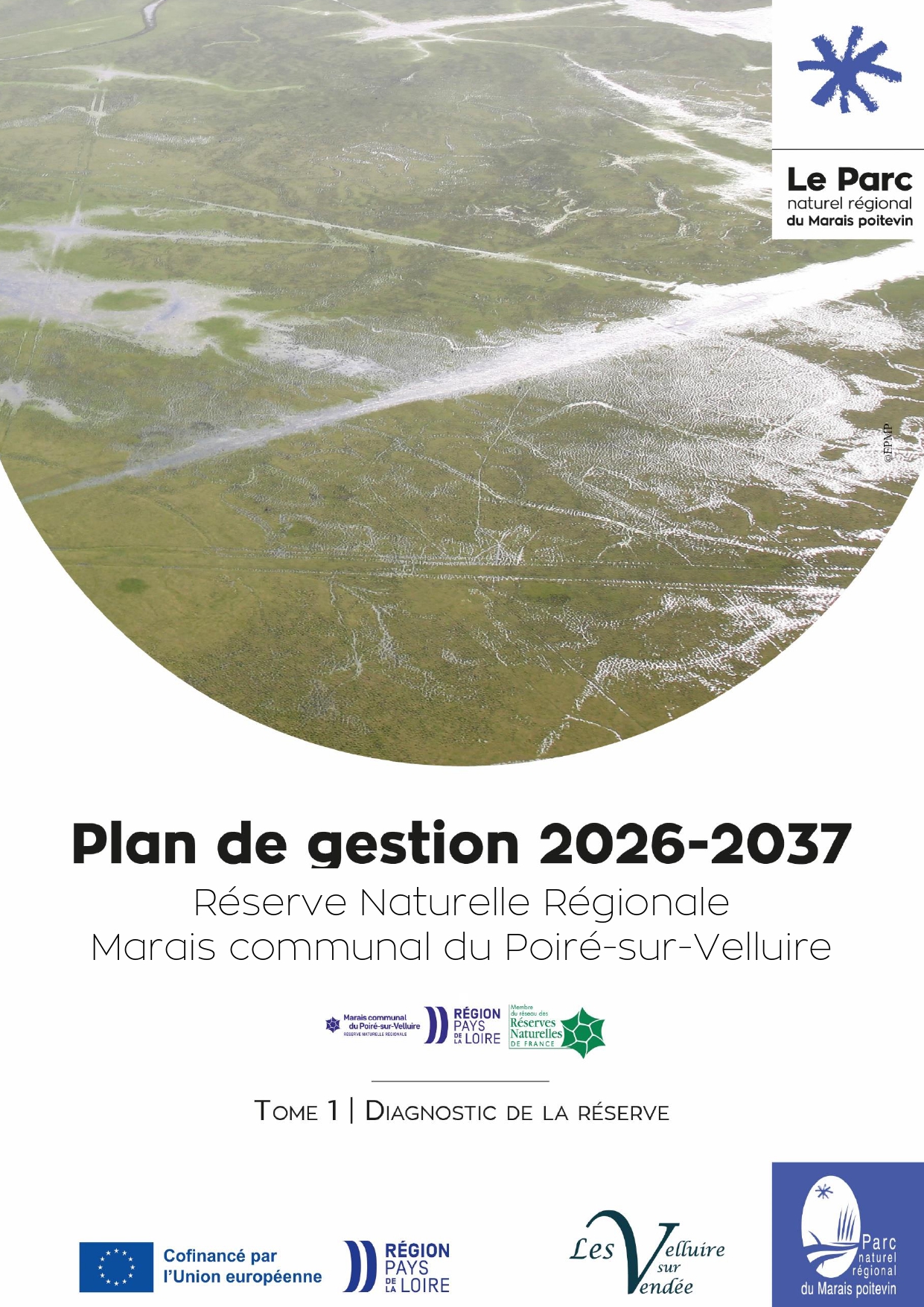 Page garde Tome 1 Plan de gestion 2026-2037 RNR Marais communal du Poiré-sur-Velluire