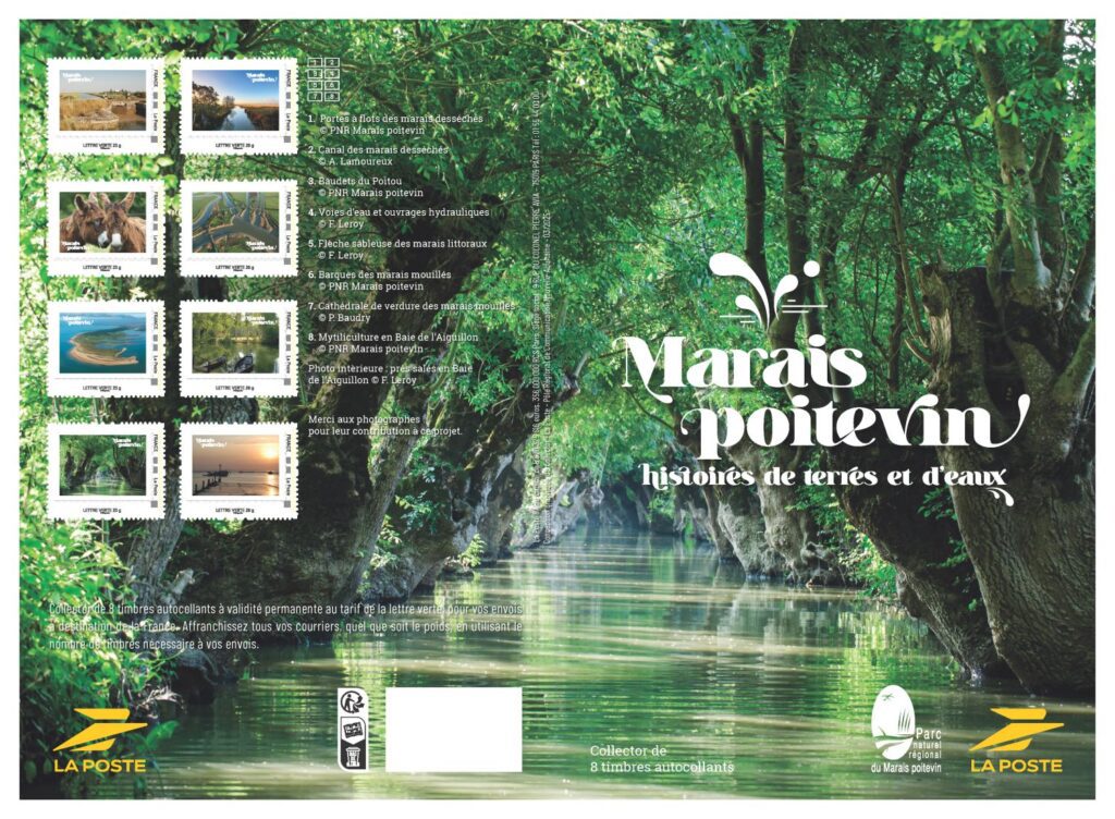 Visuel collector régional 8 timbres Marais poitevin