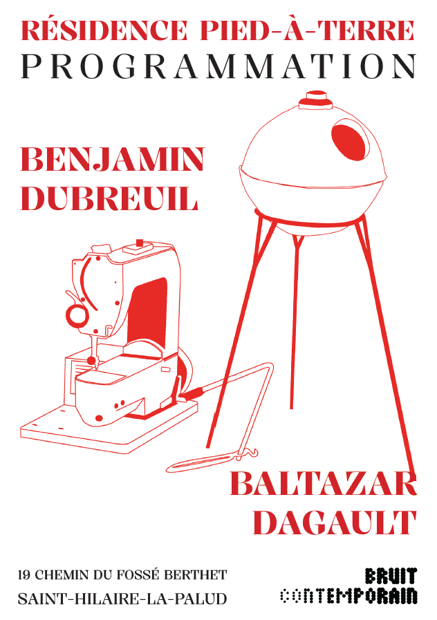 affiche residence pied à terre Collectif Bruit contemporain